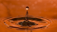 Wassertropfen orange